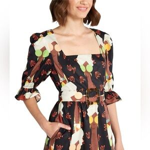 Hutch ModCloth Let's Go Boho Black Belted Maxi Dress Faces Fashion Anthropologie